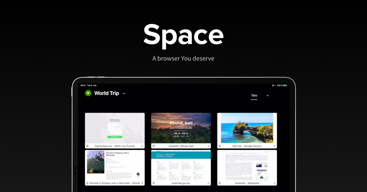 Space Browser - The first mobile browser made for power users